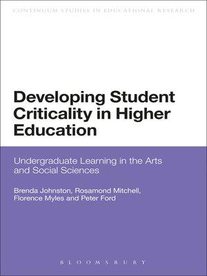 cover image of Developing Student Criticality in Higher Education